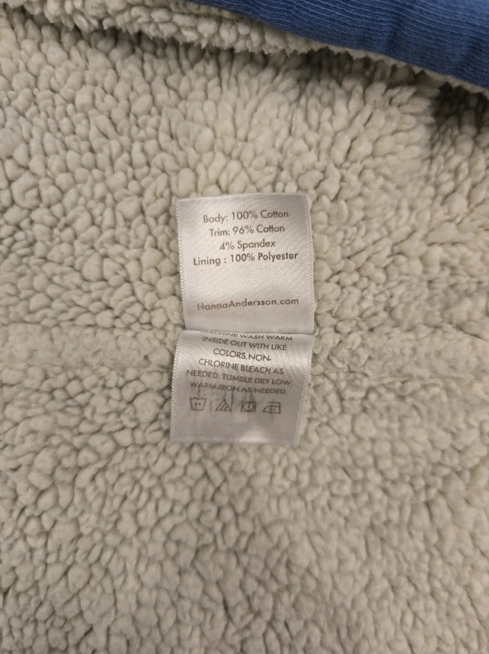Hanna Andersson Sherpa Lined Colorblock Shirt Jacket In French Terry